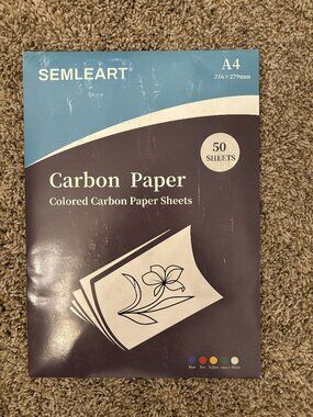 Color carbon paper with a set of styluses. 50 sheets. NEW